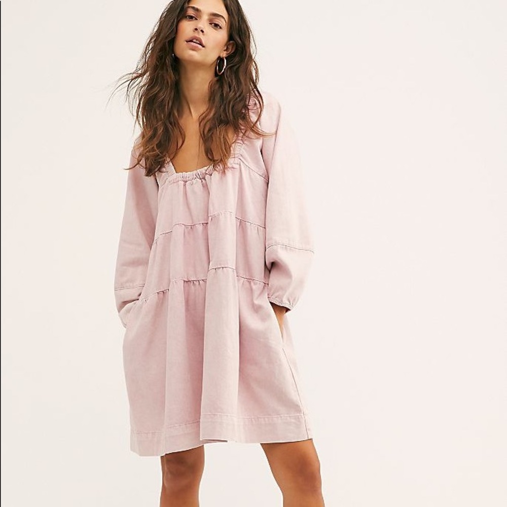 Free People Lou Jean Babydoll Dress